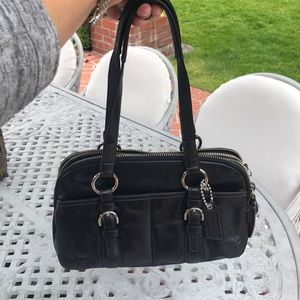 Coach Black leather handbag